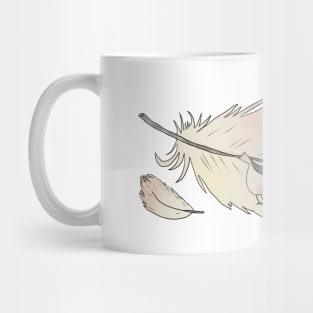 Feder mit Vogel Mug